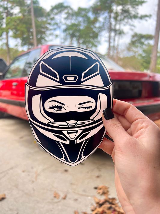 Motorsport Woman Decal- 6"